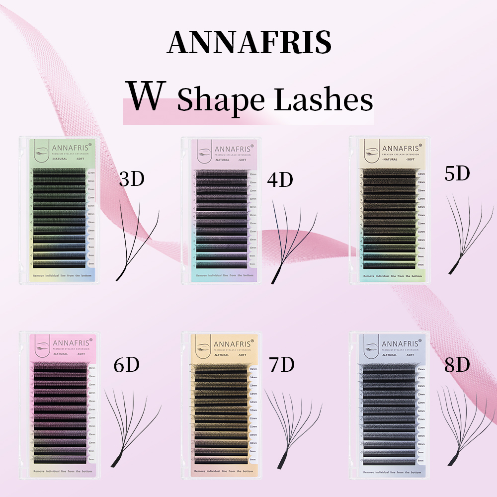Eyelash Extension Fan - ANNAFRIS Vorgefertigter Volumenfächer YY 3D 4D