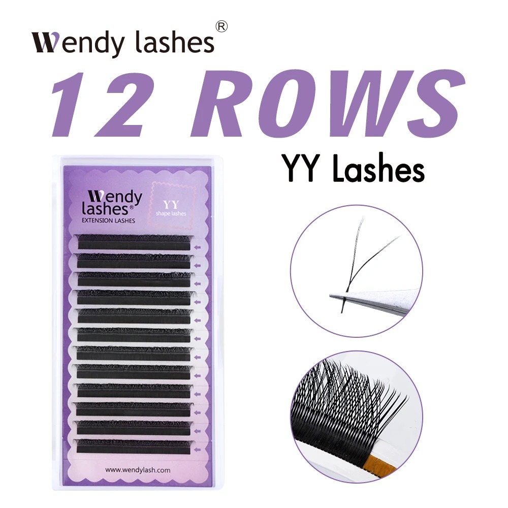 Eyelash Extension Fan - WENDY 2D YY-Form C/D Curl Wyalash-Verlängerung,