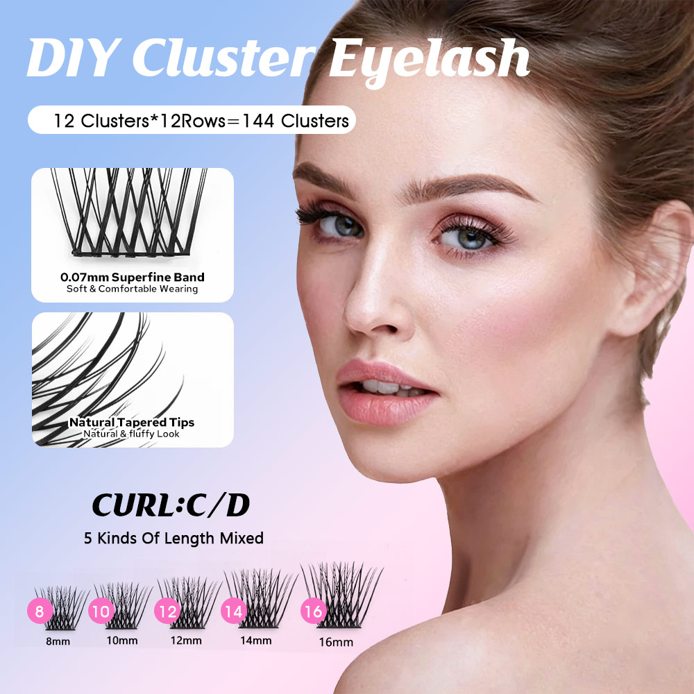 144 stücke DIY Cluster segment – Eyelash Extension Review Bewertung und Preis