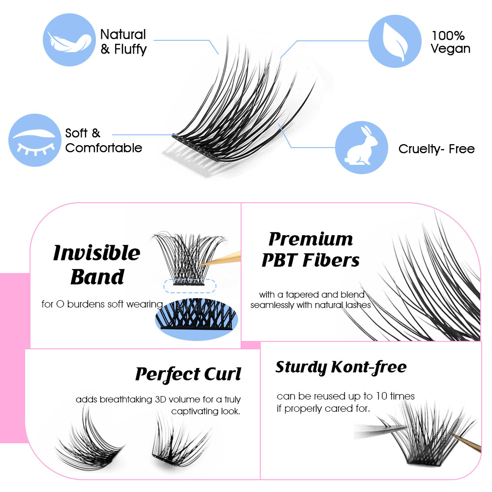 144 stücke DIY Cluster segment – Eyelash Extension Review Bewertung und Preis