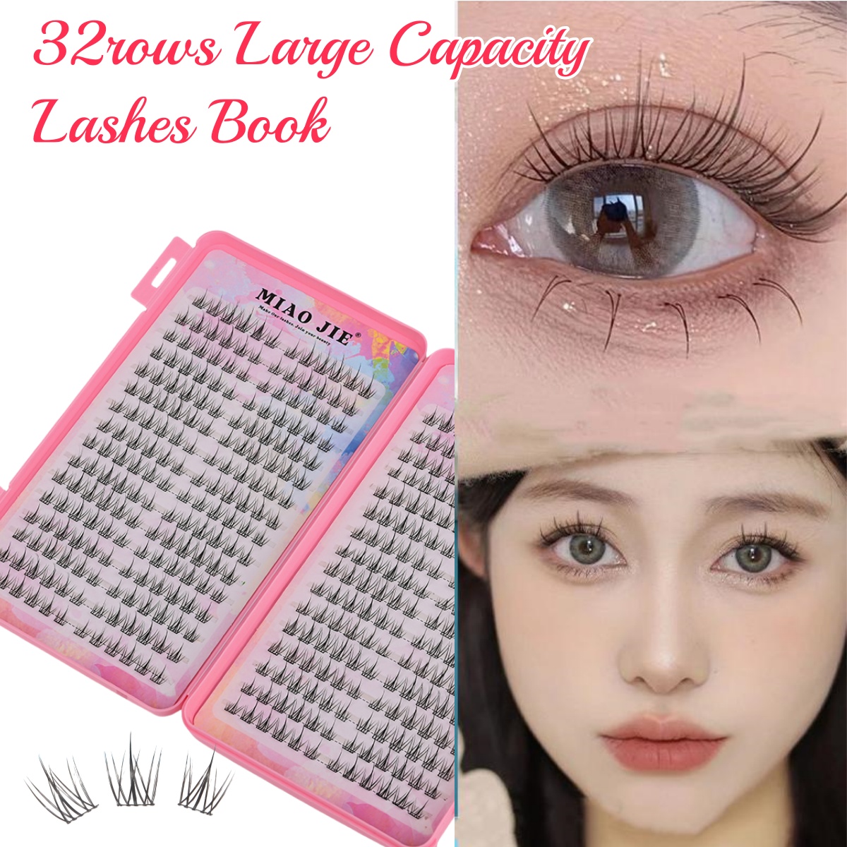 32 Reihen Manga-Wimpern-Buch:  – Eyelash Extension For Men Bewertung und Preis