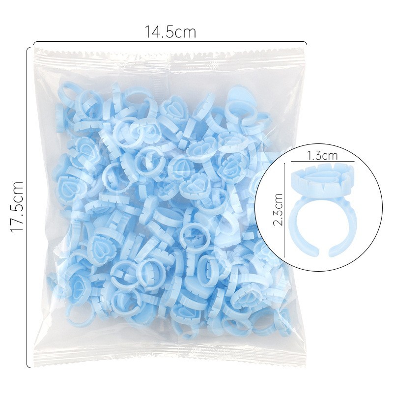 100Pcs Einweg Kleber Ring Halt – Eyelash Extension Fan Bewertung und Preis